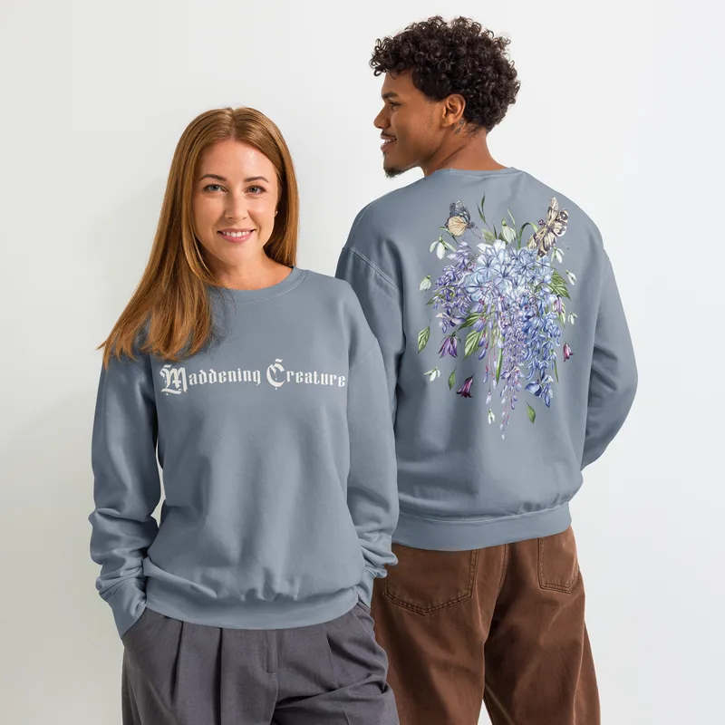 Maddening creature Garment-dyed Sweatshirt